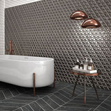 Porcelanico Diamond waves anthracite