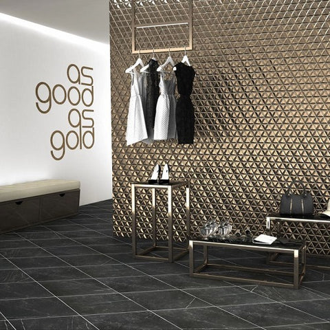 Porcelanico Diamond Waves Gold