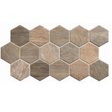 Porcelanico Sequoia Hex Tobacco