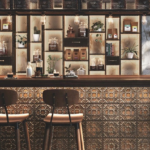 Porcelanico Tin Tile Copper